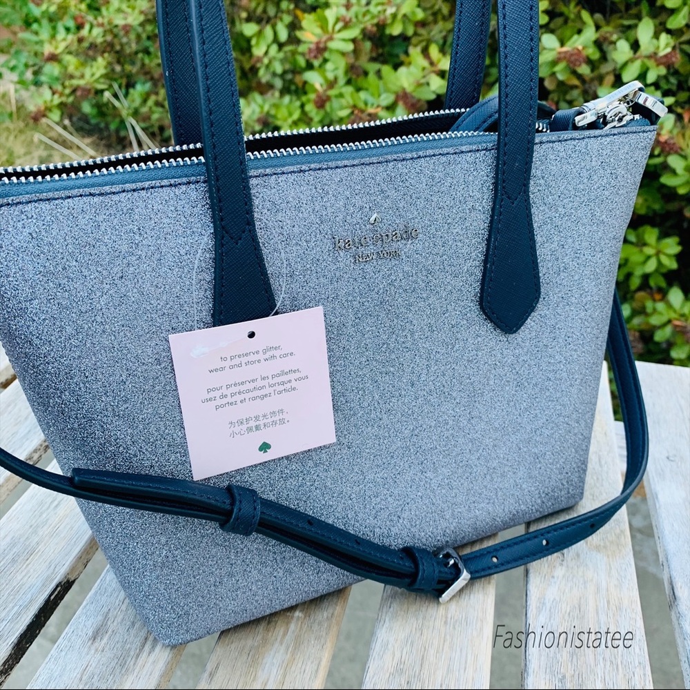 Kate spade Small Joeley Satchel glitter BRAND NEW - Picture 2 of 8